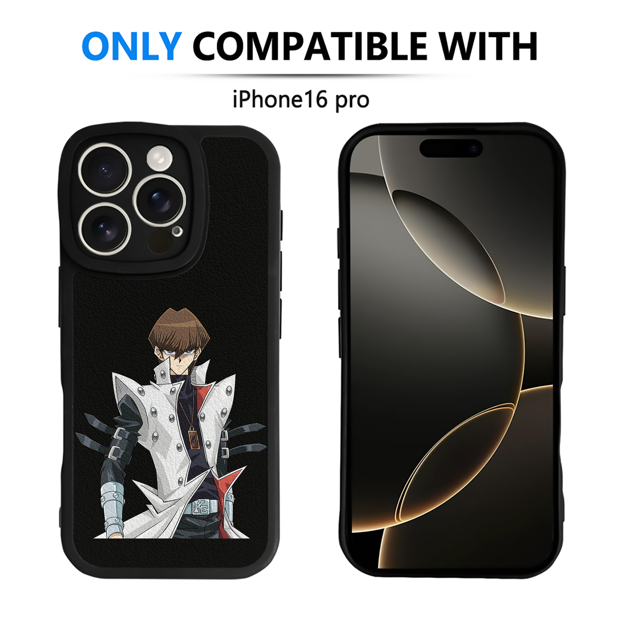 遊☆戯☆王 Yu-Gi-Oh! 【iPhone 16シリーズ対応】シリコンスマホケース（レザー調） 材質：シリコン
